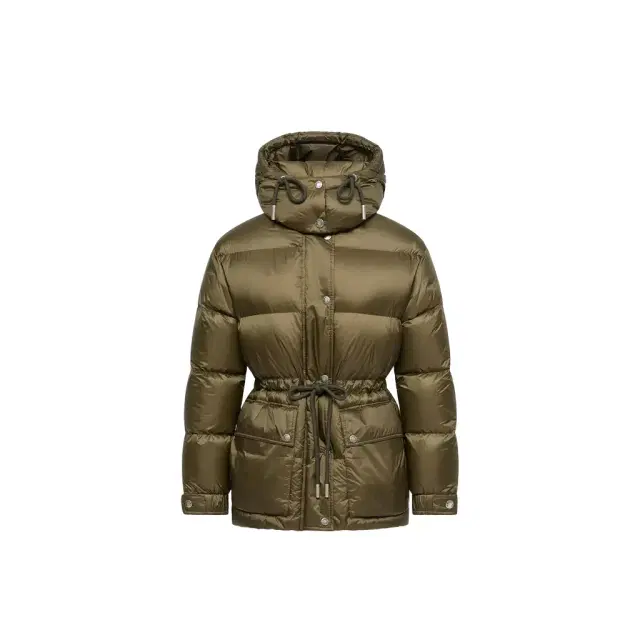 Moncler Sesie Hooded Mid-length Down Jacket