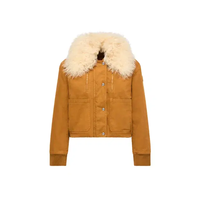 Moncler Gravio Shearling-trimmed Short Down Jacket