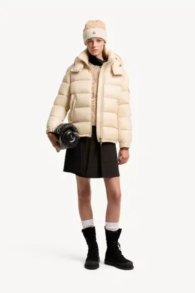 Moncler Maire Hooded Short Down Jacket | Thumbnail 3 Moncler Maire Hooded Short Down Jacket | Thumbnail 3