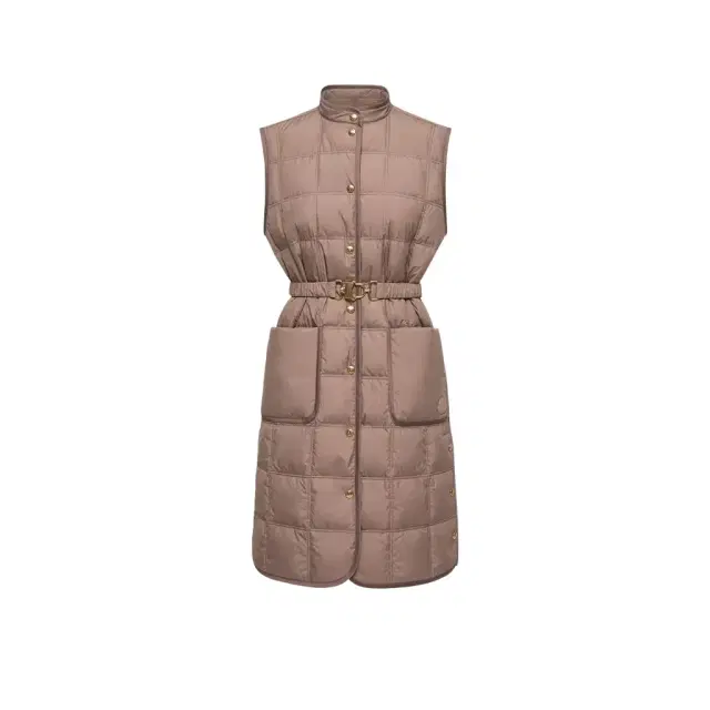 Moncler Cygnette Square Quilted Long Down Vest
