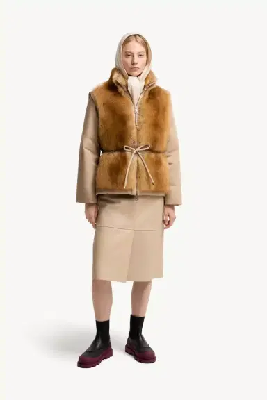 Moncler Blaireau 2-in-1 Shearling Down Jacket | Thumbnail 3 Moncler Blaireau 2-in-1 Shearling Down Jacket | Thumbnail 3