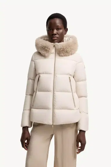 Moncler Laichefur Shearling-trimmed Short Down Jacket | Thumbnail 5 Moncler Laichefur Shearling-trimmed Short Down Jacket | Thumbnail 5