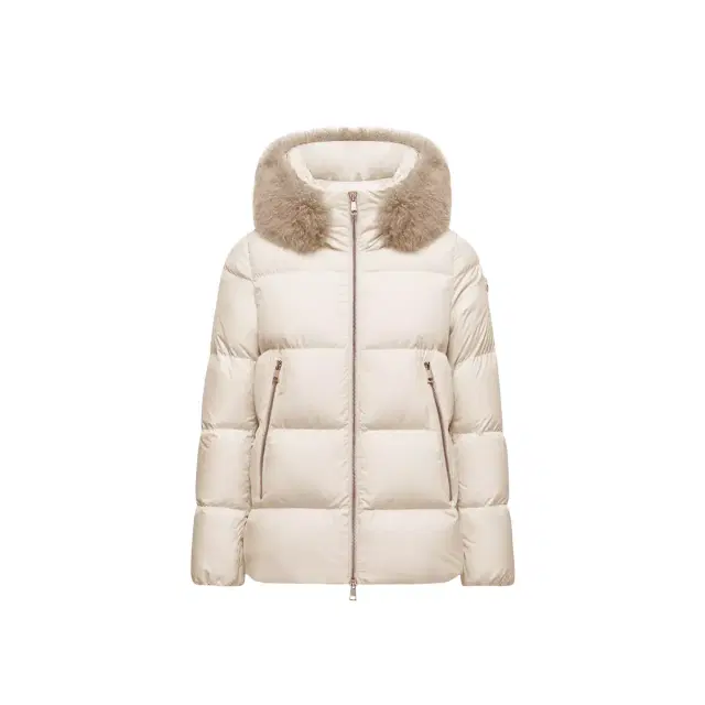 Moncler Laichefur Shearling-trimmed Short Down Jacket