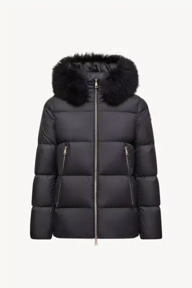 Moncler Laichefur Shearling-trimmed Short Down Jacket | Thumbnail 2 Moncler Laichefur Shearling-trimmed Short Down Jacket | Thumbnail 2