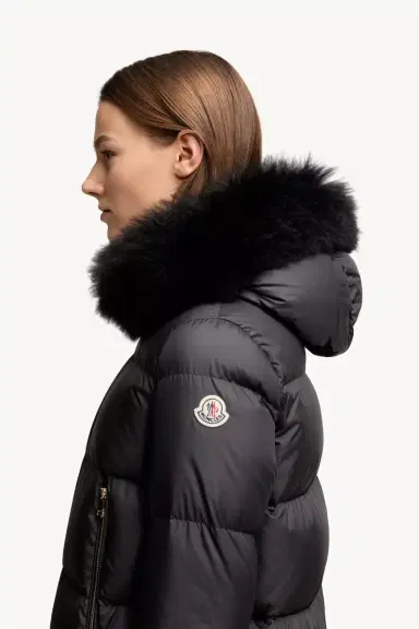 Moncler Laichefur Shearling-trimmed Short Down Jacket | Thumbnail 4 Moncler Laichefur Shearling-trimmed Short Down Jacket | Thumbnail 4