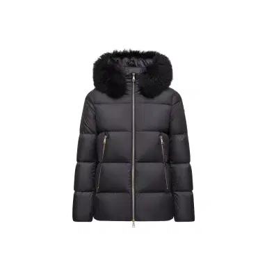 Moncler Laichefur Shearling-trimmed Short Down Jacket | Thumbnail 1 Moncler Laichefur Shearling-trimmed Short Down Jacket | Thumbnail 1