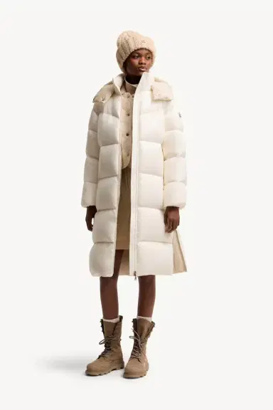 Moncler Harfang Hooded Long Down Coat | Thumbnail 3 Moncler Harfang Hooded Long Down Coat | Thumbnail 3