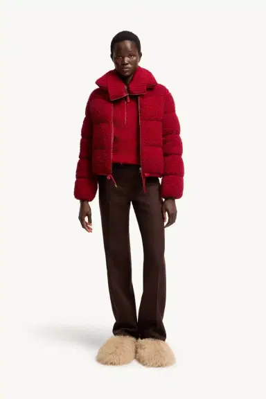 Moncler Trascendance Tweed Short Down Jacket | Thumbnail 3