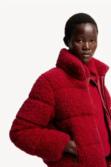 Moncler Trascendance Tweed Short Down Jacket | Thumbnail 7