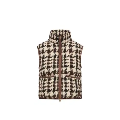 Moncler Emotionnalite Tweed Down Vest | Thumbnail 1 Moncler Emotionnalite Tweed Down Vest | Thumbnail 1