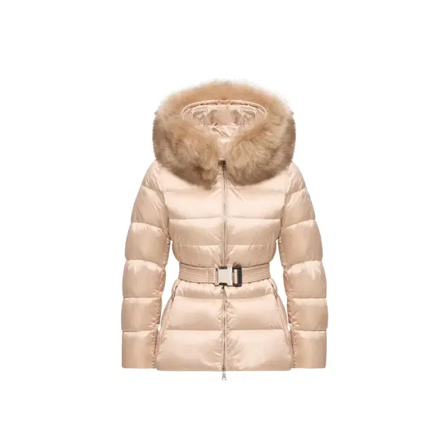 Moncler Cupidones Hooded Shearling-trimmed Short Down Jacket