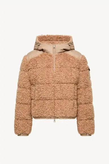 Moncler Alpestre Hooded Teddy Short Down Jacket | Thumbnail 2 Moncler Alpestre Hooded Teddy Short Down Jacket | Thumbnail 2