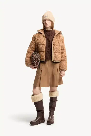 Moncler Alpestre Hooded Teddy Short Down Jacket | Thumbnail 3 Moncler Alpestre Hooded Teddy Short Down Jacket | Thumbnail 3