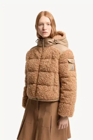 Moncler Alpestre Hooded Teddy Short Down Jacket | Thumbnail 5 Moncler Alpestre Hooded Teddy Short Down Jacket | Thumbnail 5
