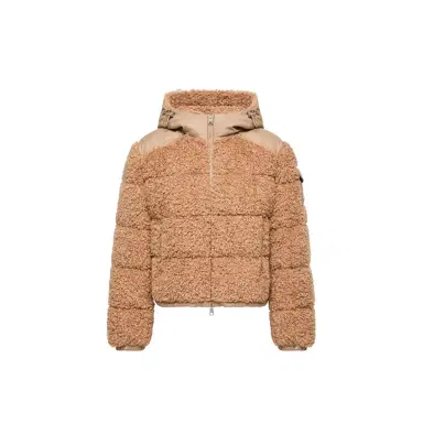Moncler Alpestre Hooded Teddy Short Down Jacket | Thumbnail 1 Moncler Alpestre Hooded Teddy Short Down Jacket | Thumbnail 1