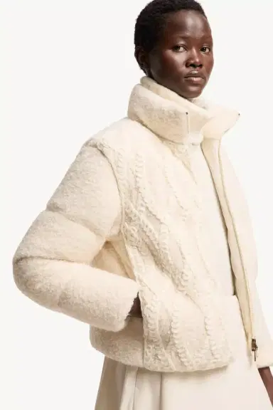Moncler Nitidule Bouclé Short Down Jacket | Thumbnail 7 Moncler Nitidule Bouclé Short Down Jacket | Thumbnail 7