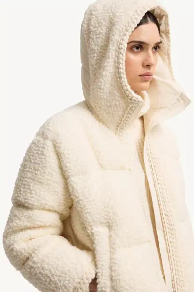 Moncler Cristallin Hooded Wool Blend Short Down Jacket | Thumbnail 7 Moncler Cristallin Hooded Wool Blend Short Down Jacket | Thumbnail 7