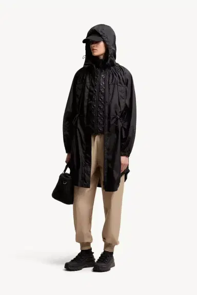 Moncler Expression Canvas Long Parka | Thumbnail 3 Moncler Expression Canvas Long Parka | Thumbnail 3