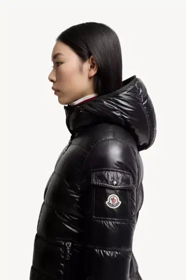 Moncler Courcelles Hooded Mid-length Down Jacket | Thumbnail 4 Moncler Courcelles Hooded Mid-length Down Jacket | Thumbnail 4