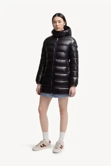 Moncler Courcelles Hooded Mid-length Down Jacket | Thumbnail 5 Moncler Courcelles Hooded Mid-length Down Jacket | Thumbnail 5