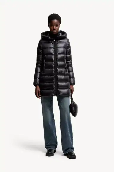 Moncler Suyenne Hooded Mid-length Down Jacket | Thumbnail 3 Moncler Suyenne Hooded Mid-length Down Jacket | Thumbnail 3