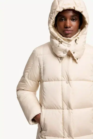 Moncler Litte Square-quilted Hooded Long Down Jacket | Thumbnail 8 Moncler Litte Square-quilted Hooded Long Down Jacket | Thumbnail 8