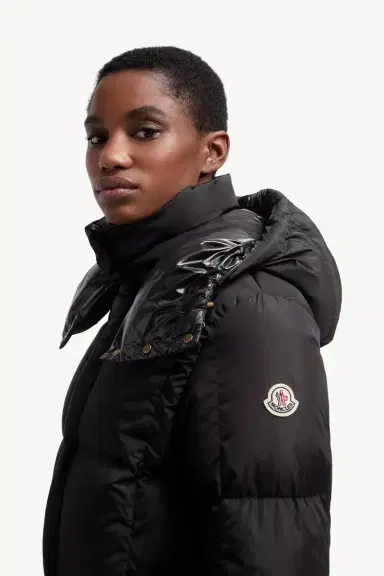 Moncler Litte Square-quilted Hooded Long Down Jacket | Thumbnail 4 Moncler Litte Square-quilted Hooded Long Down Jacket | Thumbnail 4