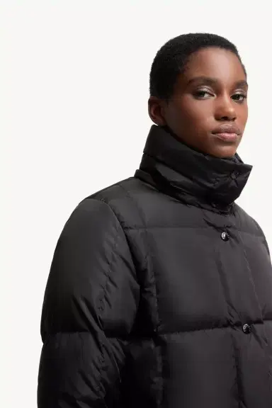 Moncler Litte Square-quilted Hooded Long Down Jacket | Thumbnail 7 Moncler Litte Square-quilted Hooded Long Down Jacket | Thumbnail 7