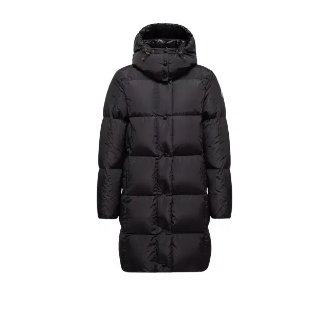 Moncler Litte Square-quilted Hooded Long Down Jacket