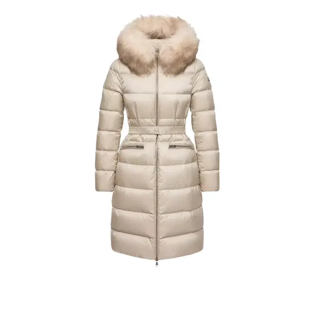 Moncler Boedic Hooded Shearling-trimmed Long Down Jacket