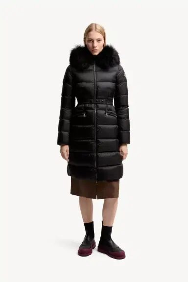 Moncler Boedic Hooded Shearling-trimmed Long Down Jacket | Thumbnail 5 Moncler Boedic Hooded Shearling-trimmed Long Down Jacket | Thumbnail 5