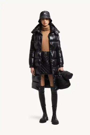 Moncler Cavettaz Hooded Long Down Jacket | Thumbnail 3 Moncler Cavettaz Hooded Long Down Jacket | Thumbnail 3