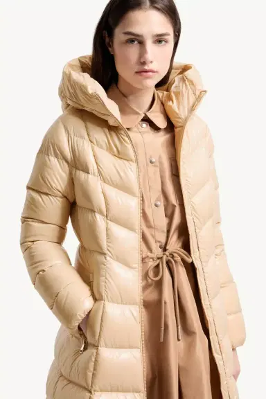 Moncler Marusse Hooded Mid-length Down Jacket | Thumbnail 7 Moncler Marusse Hooded Mid-length Down Jacket | Thumbnail 7
