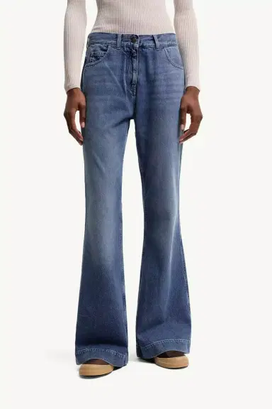 Moncler Wide Leg Denim Jeans | Thumbnail 5 Moncler Wide Leg Denim Jeans | Thumbnail 5