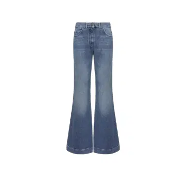 Moncler Wide Leg Denim Jeans | Thumbnail 1 Moncler Wide Leg Denim Jeans | Thumbnail 1