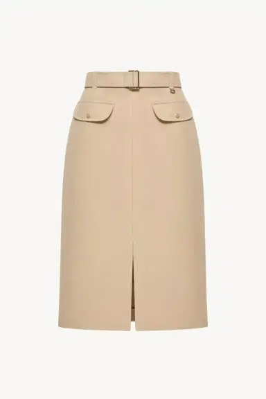 Moncler Belted Knee-length Cotton Skirt | Thumbnail 2 Moncler Belted Knee-length Cotton Skirt | Thumbnail 2