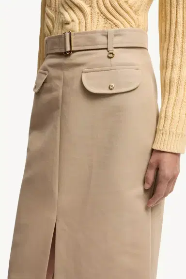 Moncler Belted Knee-length Cotton Skirt | Thumbnail 7 Moncler Belted Knee-length Cotton Skirt | Thumbnail 7