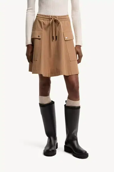Moncler Cotton Blend A-line Mini Skirt | Thumbnail 5 Moncler Cotton Blend A-line Mini Skirt | Thumbnail 5