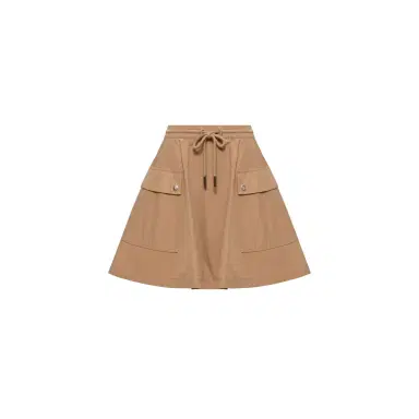 Moncler Cotton Blend A-line Mini Skirt | Thumbnail 1 Moncler Cotton Blend A-line Mini Skirt | Thumbnail 1