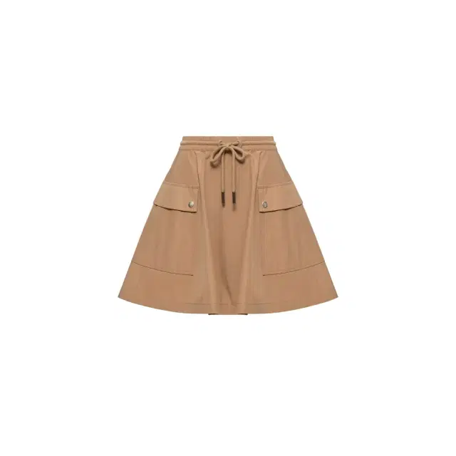 Cotton Blend A-line Mini Skirt