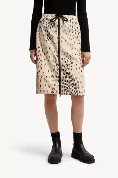 Moncler Animalier Print Padded Knee-length Skirt | Thumbnail 5
