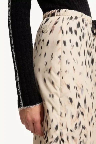 Moncler Animalier Print Padded Knee-length Skirt | Thumbnail 7