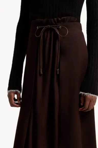 Moncler Wool Gabardine Midi Skirt | Thumbnail 8 Moncler Wool Gabardine Midi Skirt | Thumbnail 8