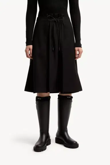 Moncler Wool Gabardine Midi Skirt | Thumbnail 5 Moncler Wool Gabardine Midi Skirt | Thumbnail 5