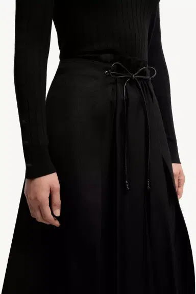 Moncler Wool Gabardine Midi Skirt | Thumbnail 8 Moncler Wool Gabardine Midi Skirt | Thumbnail 8