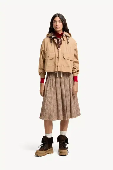 Moncler Cotton Blend Hooded Shirt Jacket | Thumbnail 3 Moncler Cotton Blend Hooded Shirt Jacket | Thumbnail 3