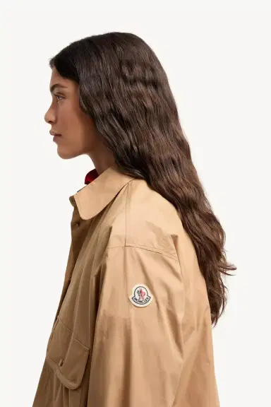 Moncler Cotton Blend Hooded Shirt Jacket | Thumbnail 4 Moncler Cotton Blend Hooded Shirt Jacket | Thumbnail 4