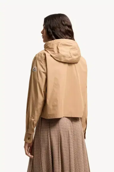 Moncler Cotton Blend Hooded Shirt Jacket | Thumbnail 6 Moncler Cotton Blend Hooded Shirt Jacket | Thumbnail 6