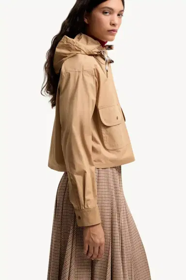 Moncler Cotton Blend Hooded Shirt Jacket | Thumbnail 7 Moncler Cotton Blend Hooded Shirt Jacket | Thumbnail 7