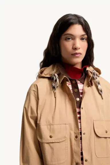 Moncler Cotton Blend Hooded Shirt Jacket | Thumbnail 8 Moncler Cotton Blend Hooded Shirt Jacket | Thumbnail 8